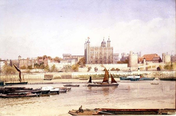 A londoni Tower a Southbank felől alkotó: John Crowther