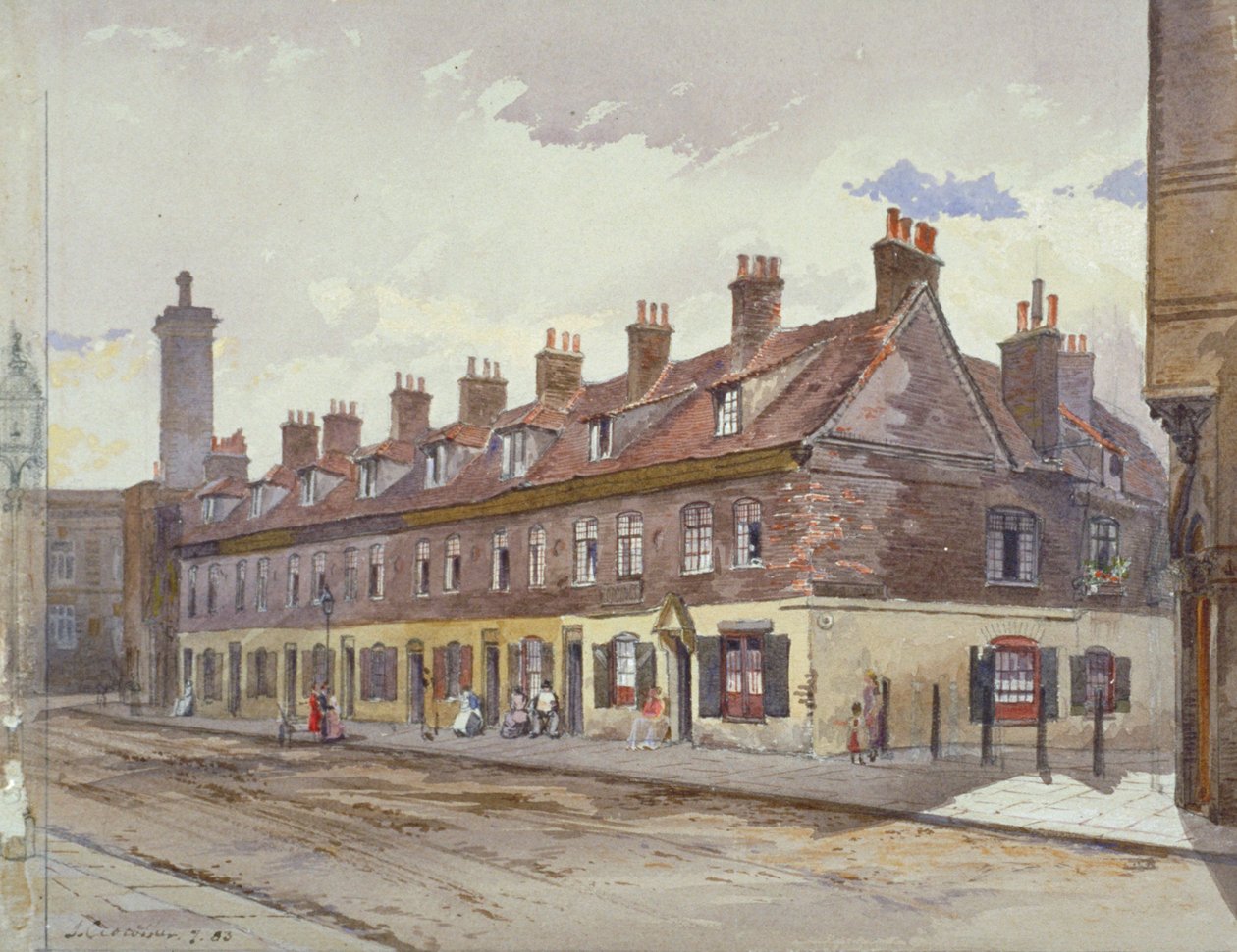 Kilátás az Old Pye Streetre, Westminster, London, 1883 alkotó: John Crowther