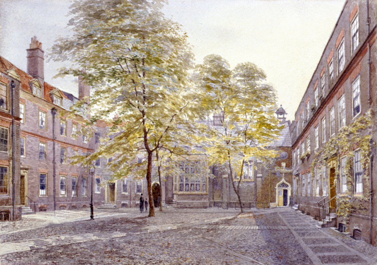 Kilátás a Staple Innre, London, 1882 alkotó: John Crowther