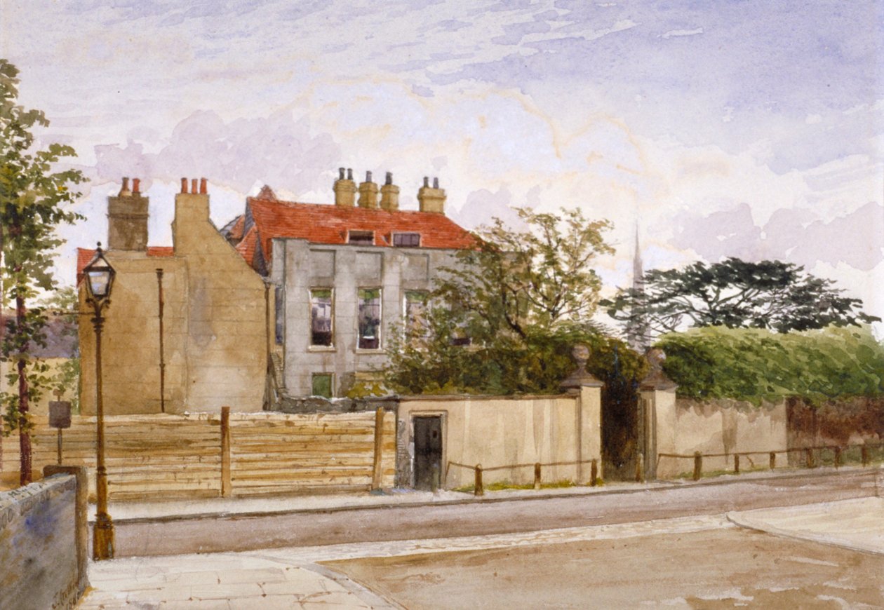 Kilátás a Turret House-ra, Lambeth, London, 1880. alkotó: John Crowther