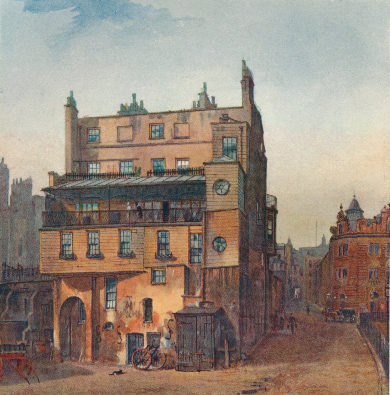 Kilátás egy házra, Cecil Street, Westminster, London, 1882 alkotó: John Crowther