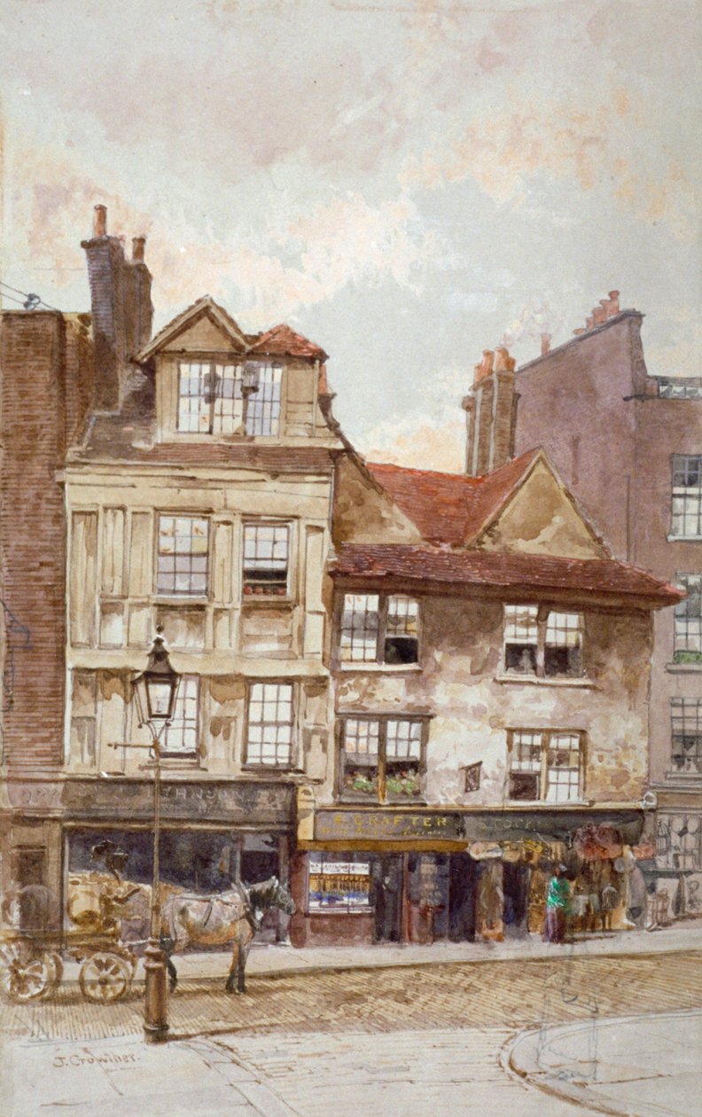 Kilátás a 87-89. sz. Drury Lane-re, Westminster, London, 1880 alkotó: John Crowther