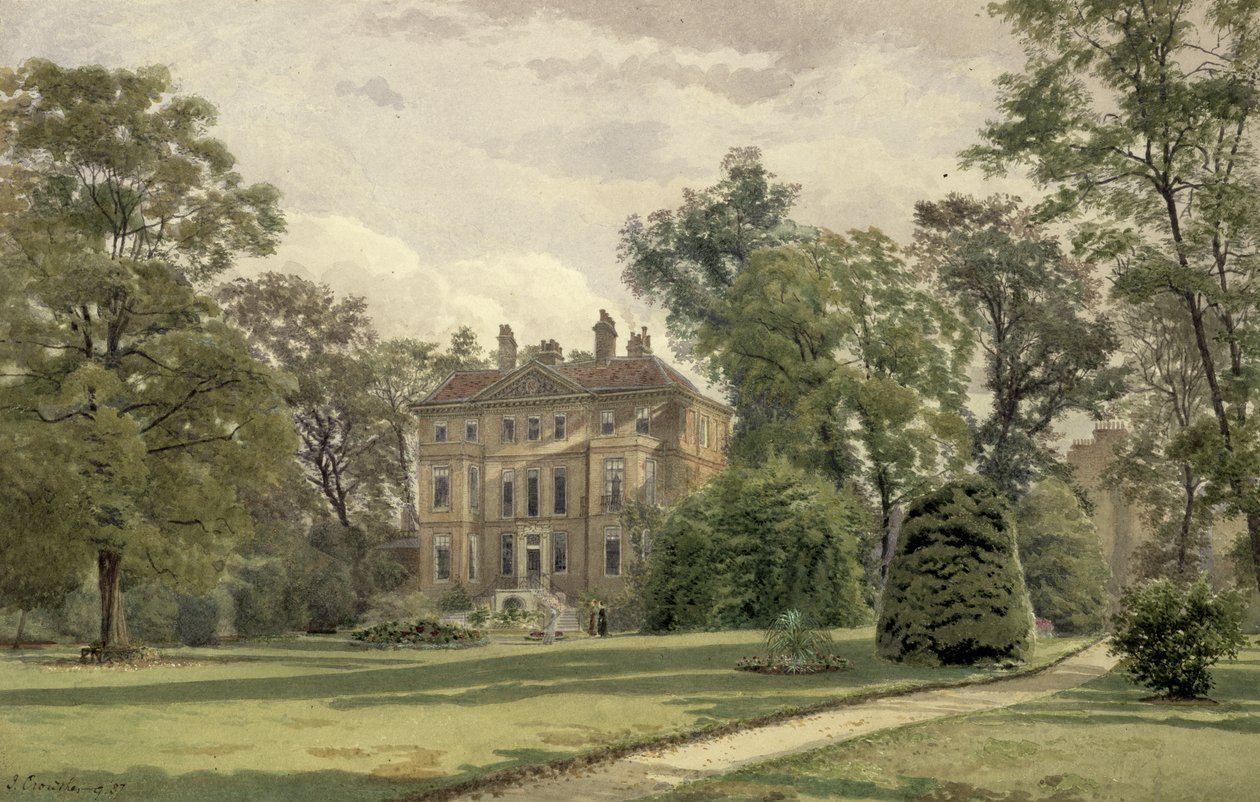Kilátás a kertre a Wandsworth Manor House-ban, St. John