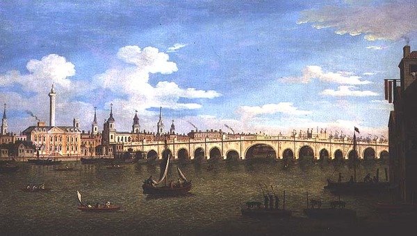 London Bridge, 1820 körül alkotó: John Dean Paul