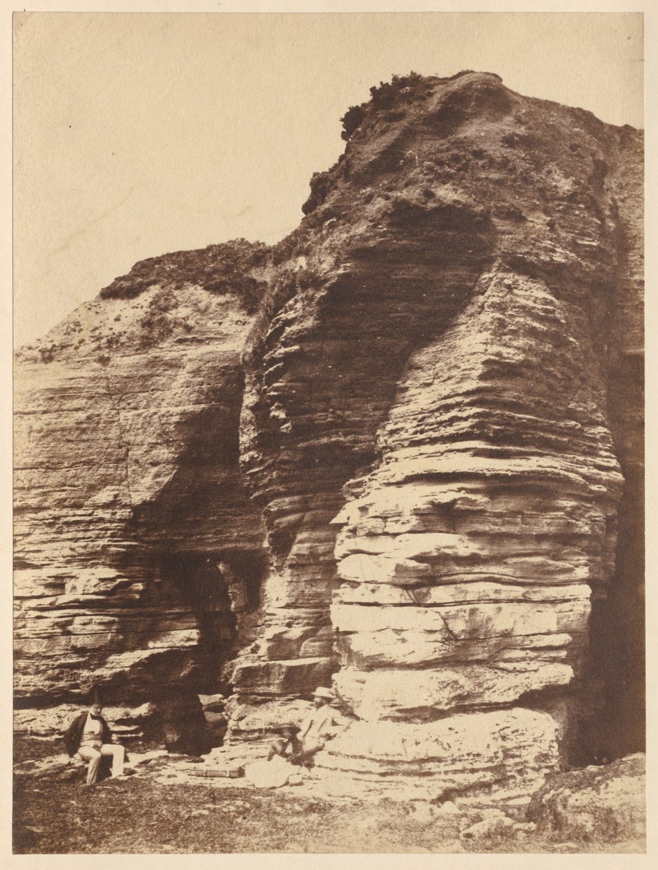 Sziklák Livermeadben, Torquay közelében, Anglia, kb. 1852. alkotó: John Dillwyn Llewelyn