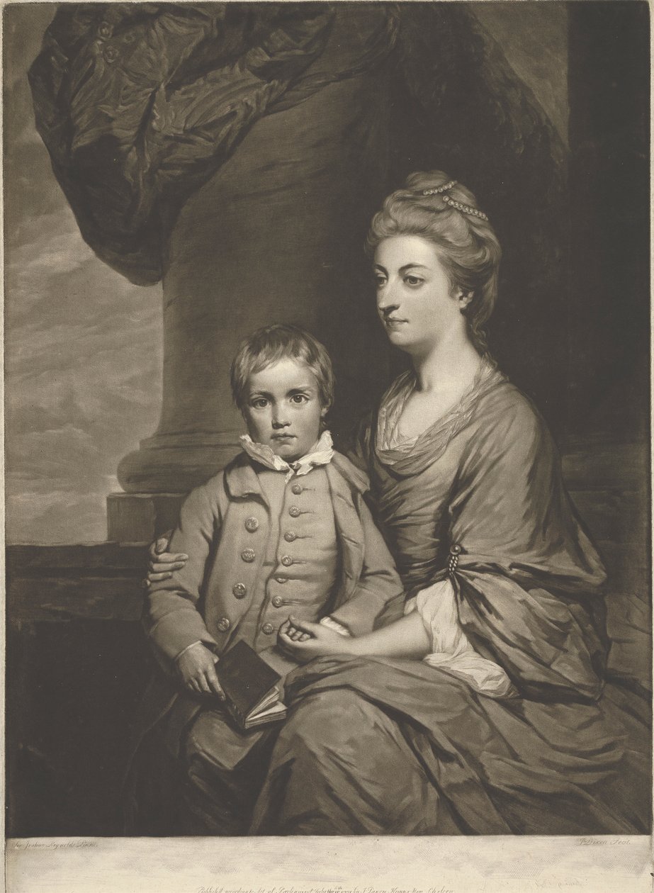 Erzsébet, Pembroke grófnője és az Rt. Honble. George, Lord Herbert alkotó: John Dixon