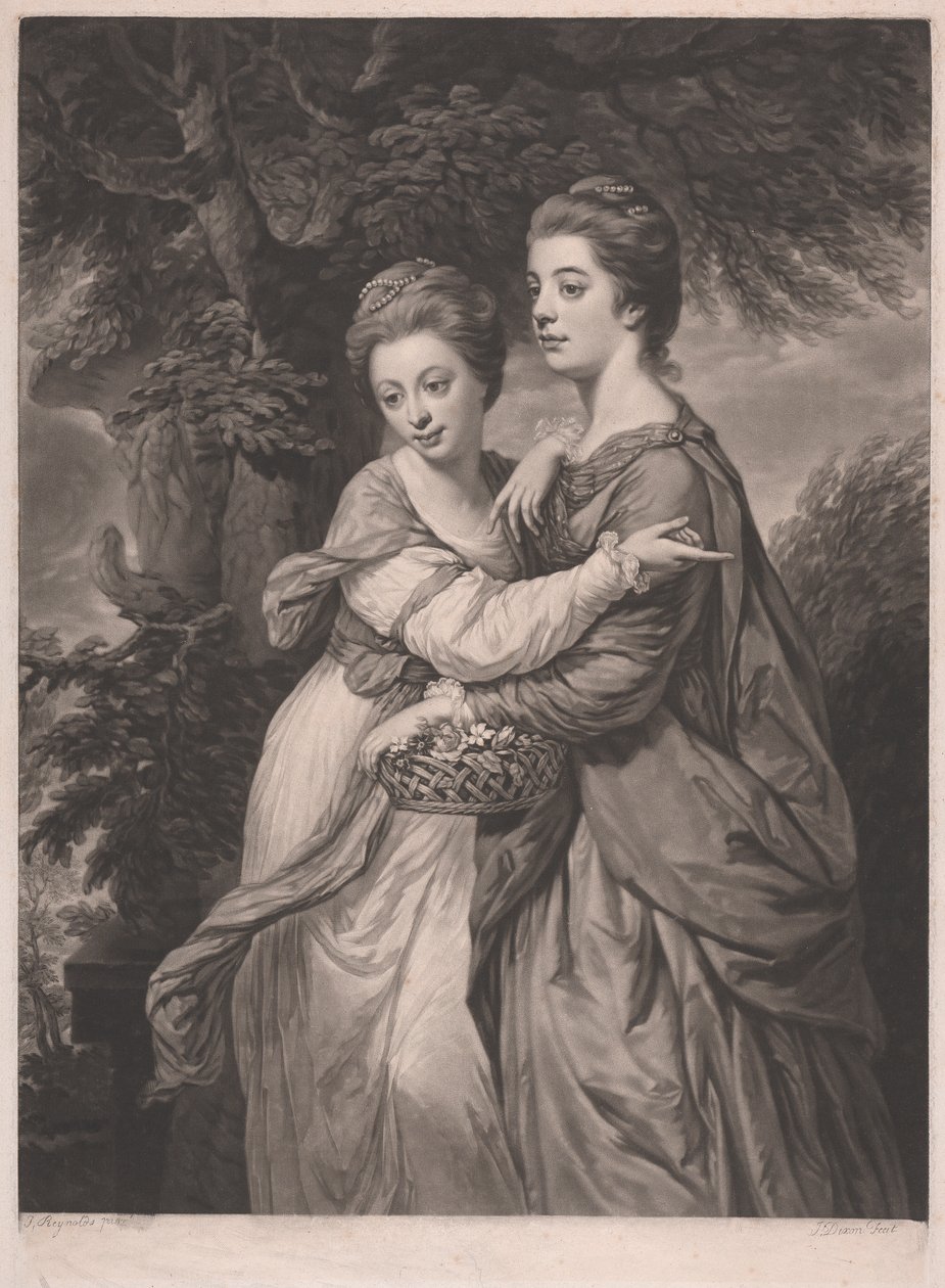 Miss Emma és Miss Elizabeth Crewe alkotó: John Dixon