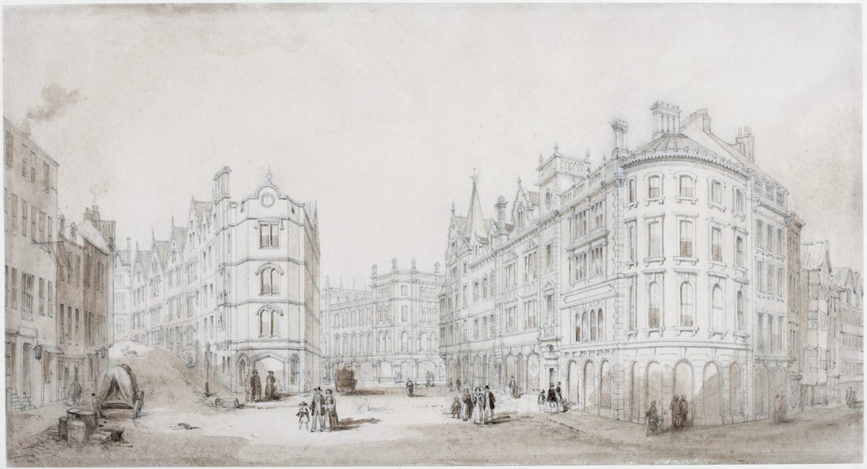 Akenside Hill, Newcastle upon Tyne (testszín) alkotó: John Dobson