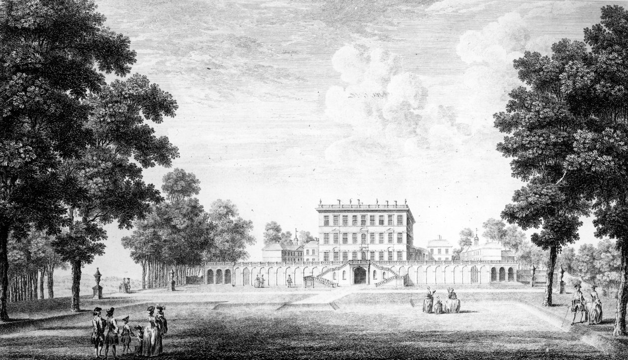 A Cliveden House Garden Frontja Bucks megyében, 1753 alkotó: John Donowell