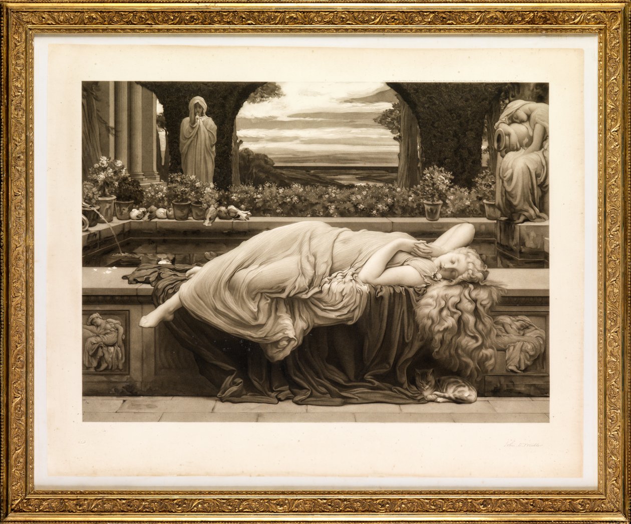 Summer Slumber (metszet) alkotó: John Douglas Miller