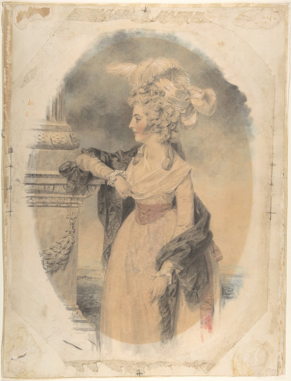 Elizabeth Ford, később Lady Colville of Culross, 1785. alkotó: John Downman