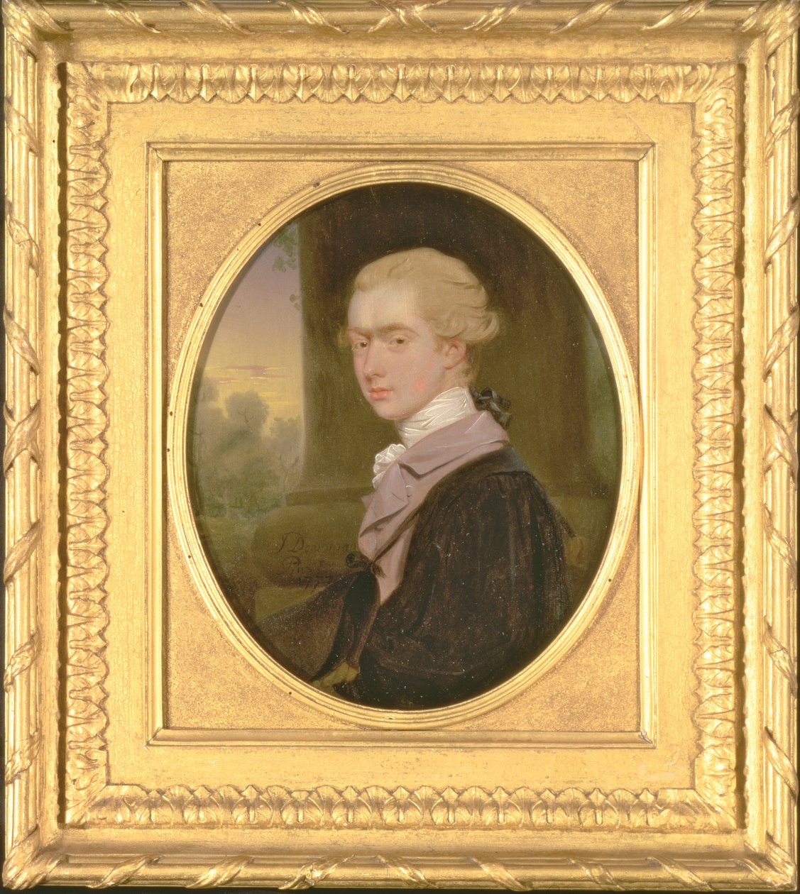 George John Spencer, Althorp vikomt (1758-1834), miközben a Cambridge-i Trinity College hallgatója volt, 1777 (olaj, réz) alkotó: John Downman