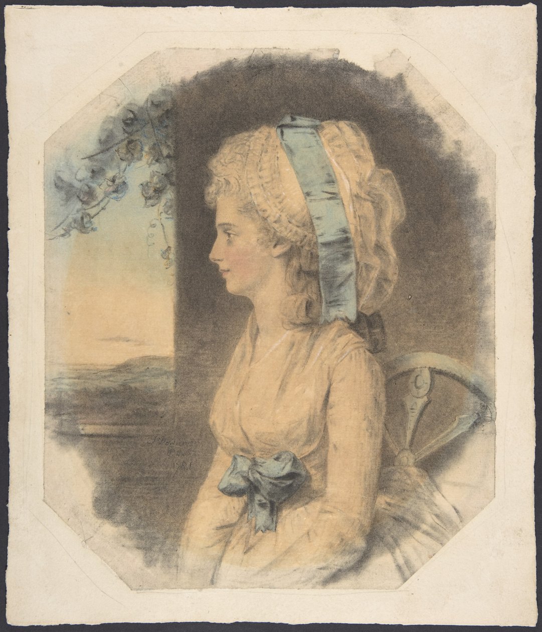 Miss Mary Cruikshank, James Cruikshank egyetlen nővére alkotó: John Downman