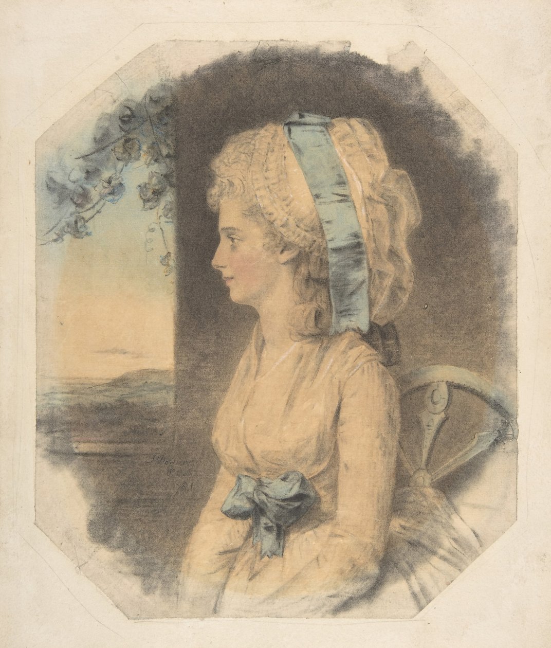 Miss Mary Cruikshank, James Cruikshank egyetlen nővére, 1781. alkotó: John Downman