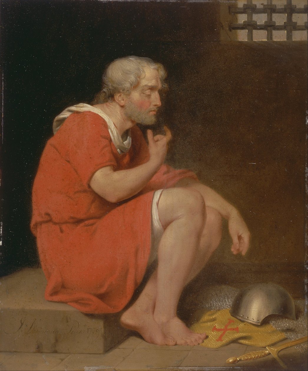 Robert, Normandia hercege, a börtönben alkotó: John Downman