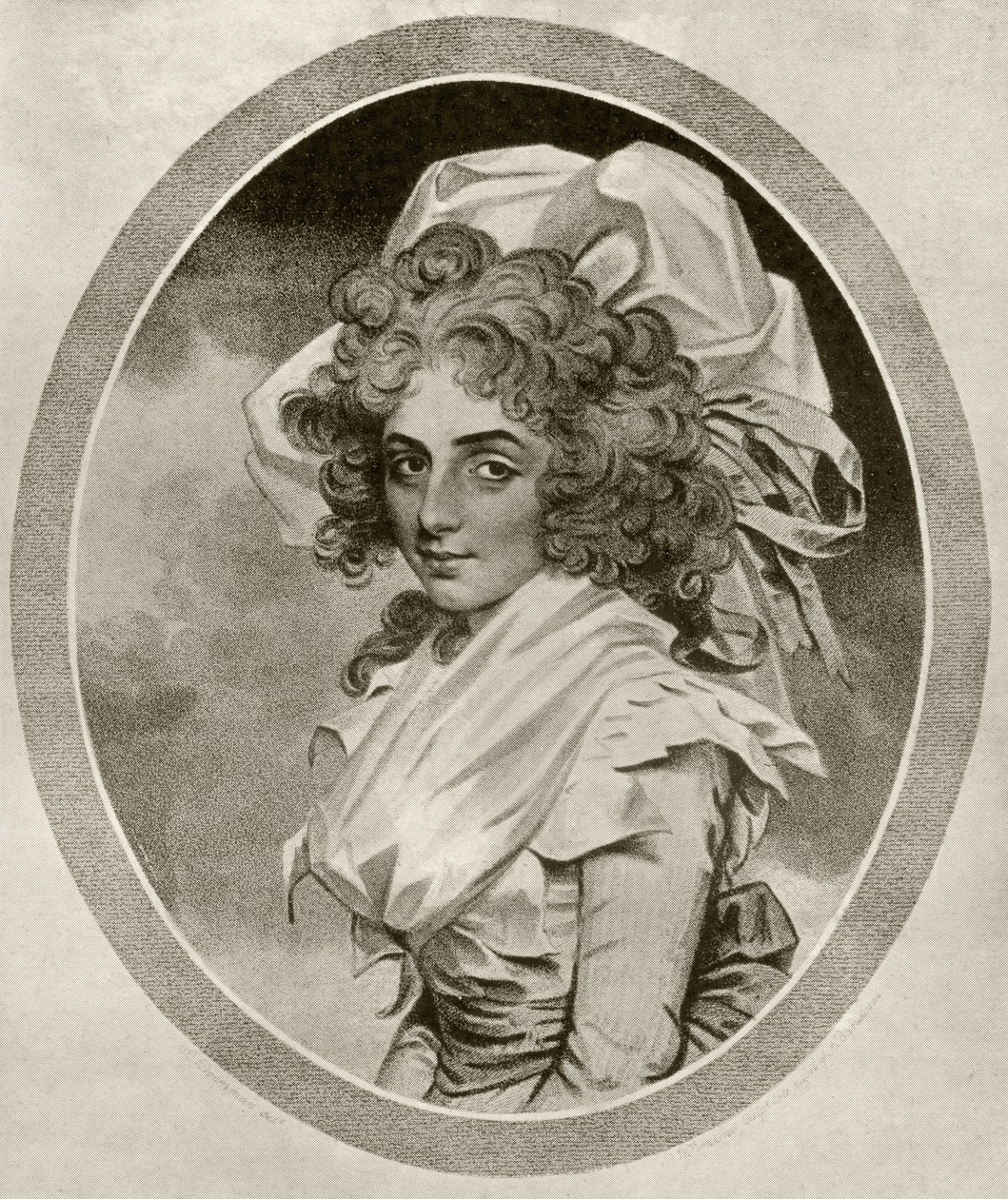 Sarah Siddons, vésett Peltro W. Tomkins, Alfred Whitman „The Print-Collector
