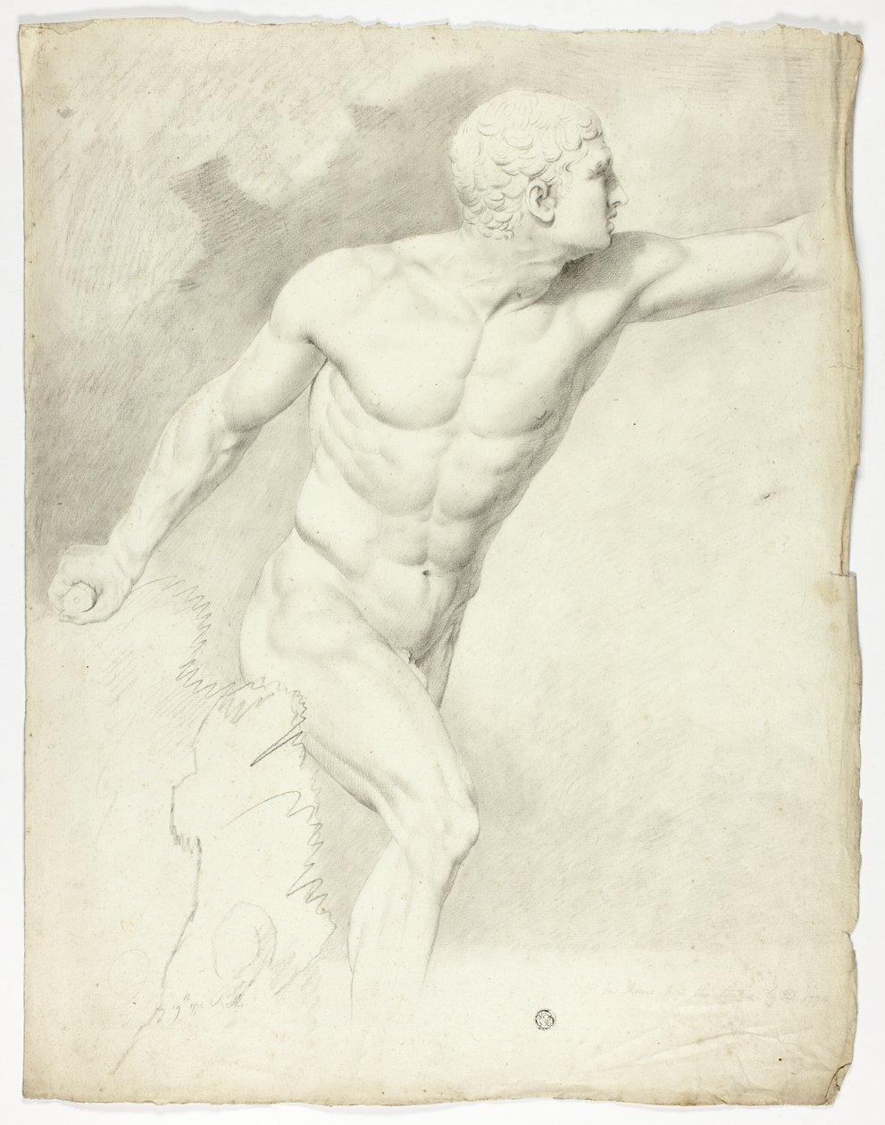 A Borghese-gladiátor a római szoborból alkotó: John Downman