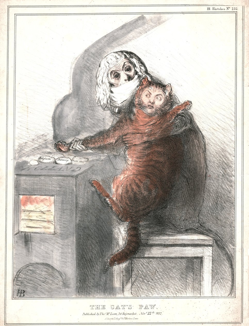 "A macskamancs", 1832. alkotó: John Doyle