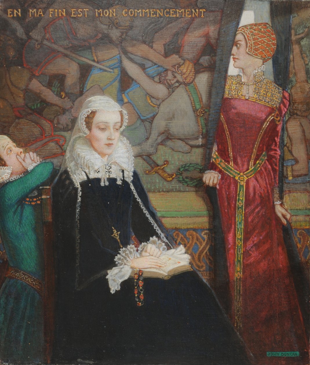 Mária skót királynő Fotheringhayban, 1929 körül (tempera vásznon) alkotó: John Duncan