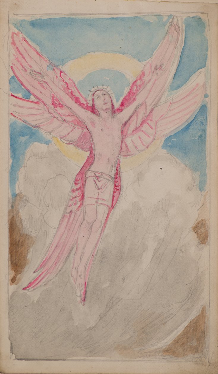 Szent Ferenc látomása (akvarell) alkotó: John Duncan