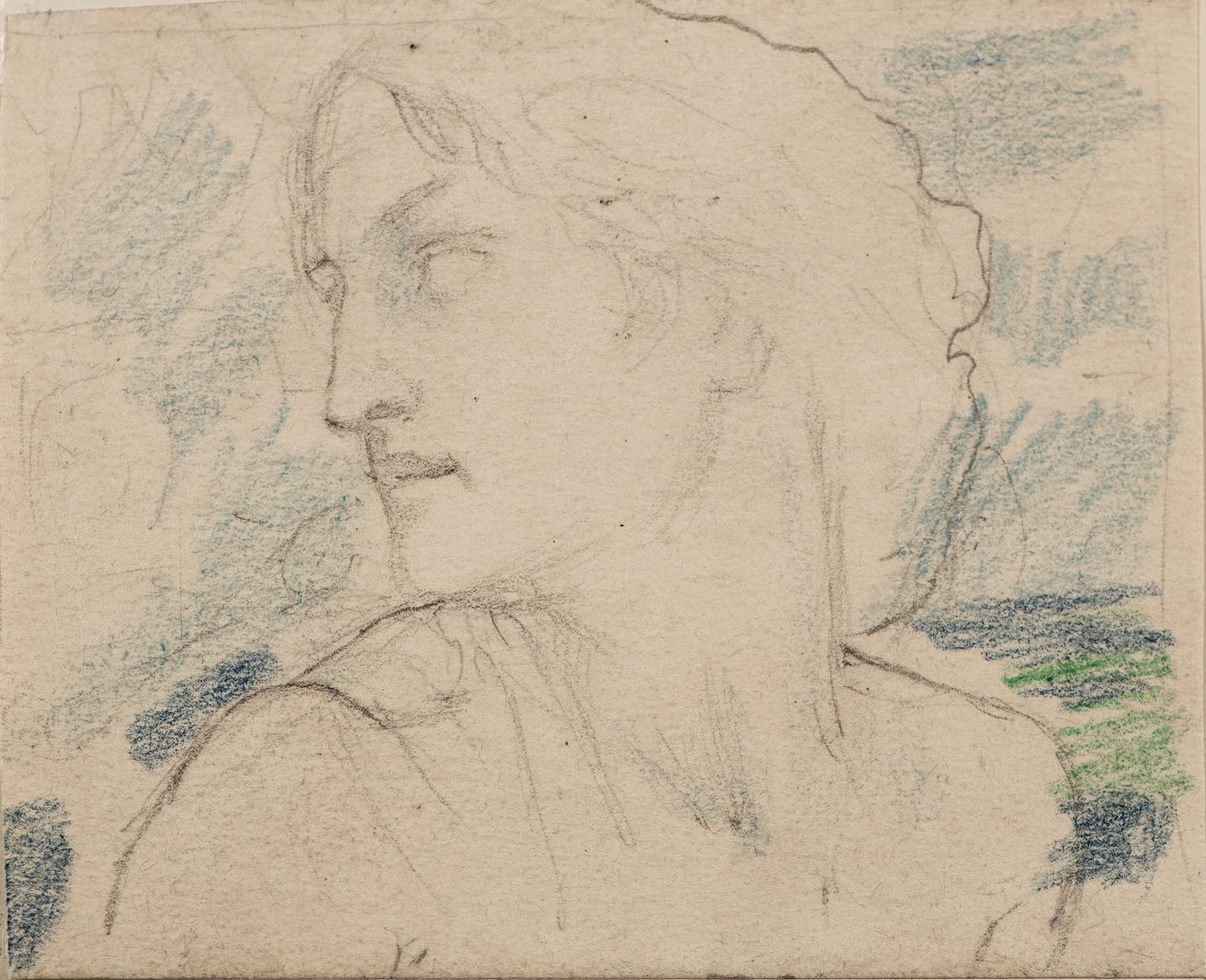 Névtelen [Női figura] (ceruza) alkotó: John Duncan