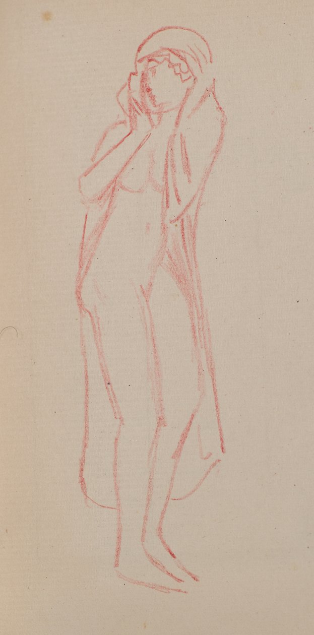 Névtelen [Női figura] (ceruza) alkotó: John Duncan