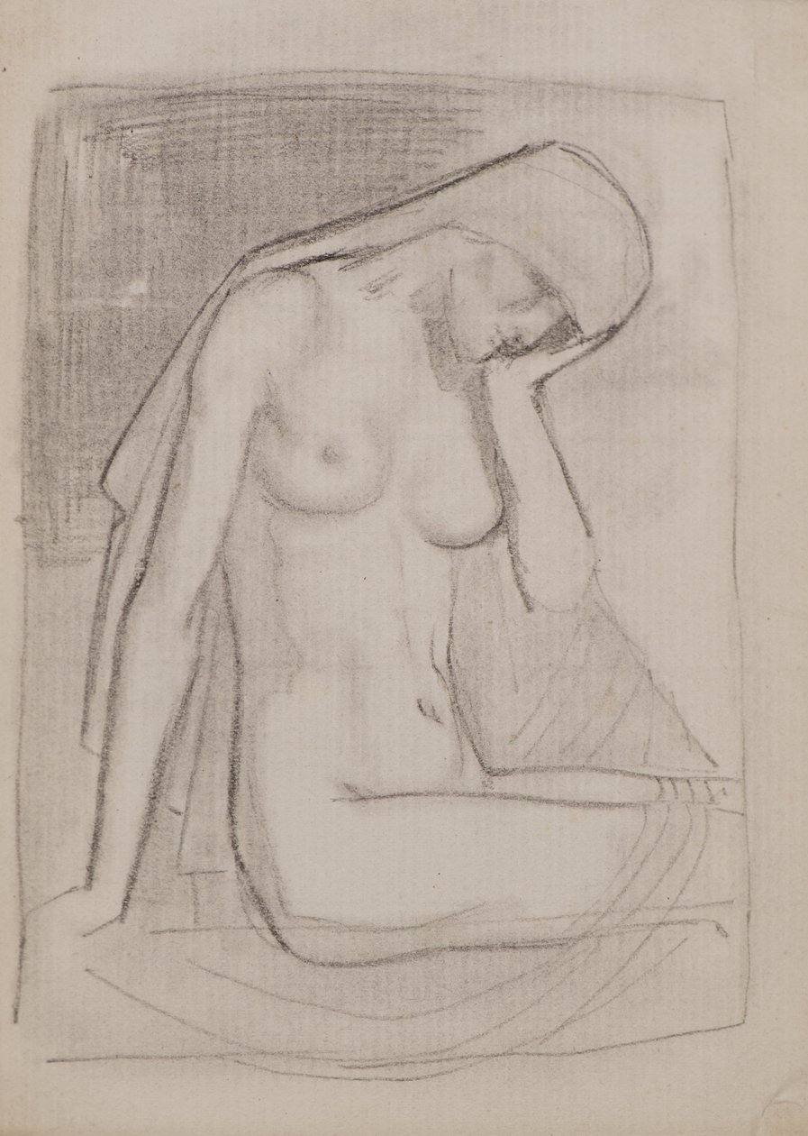 Névtelen [Női akt] (ceruza) alkotó: John Duncan