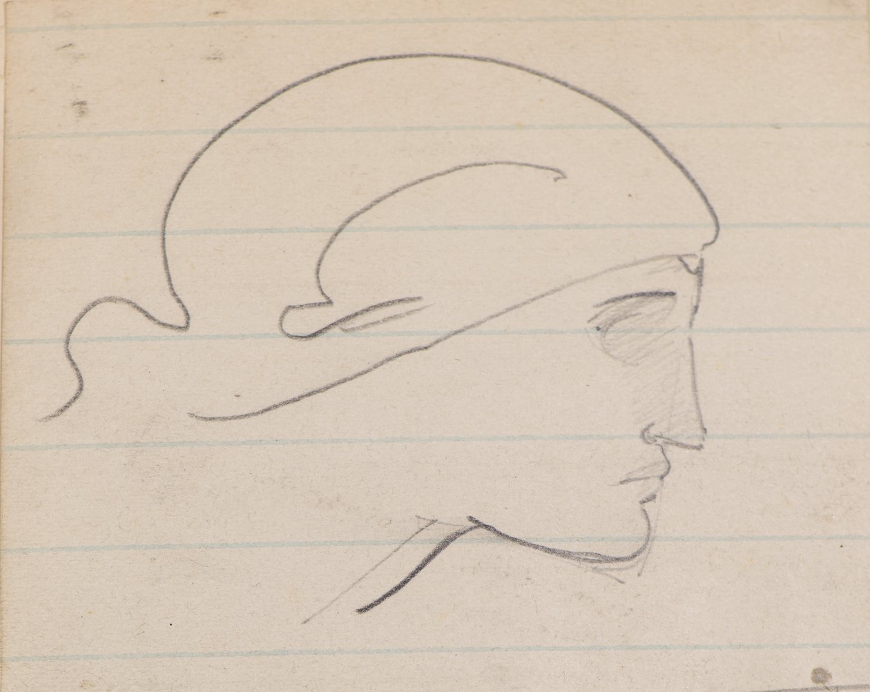 Névtelen [Női profil] (ceruza) alkotó: John Duncan