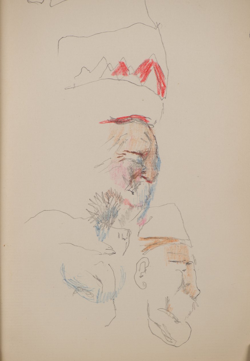 Névtelen [profil arcok] (ceruza) alkotó: John Duncan