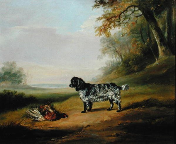 Tájkép kutyával (olaj, vászon) alkotó: John E. Ferneley