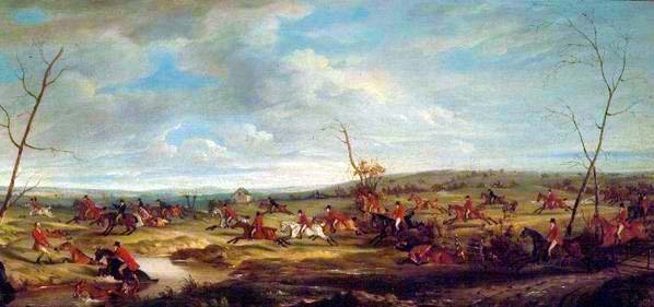 Fuss Melton Mowbray közelében, 1824 alkotó: John E. Ferneley