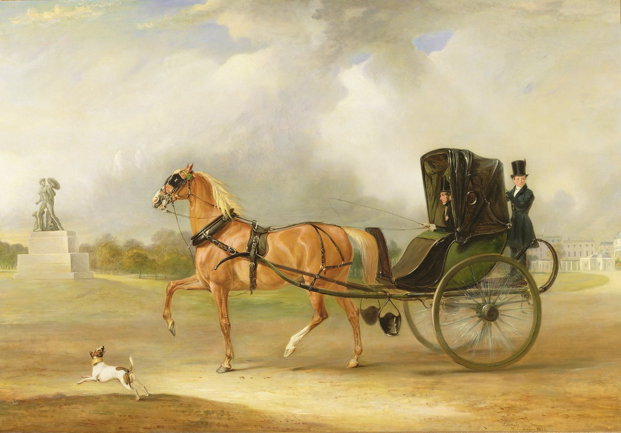 William Massey-Stanley kabriót vezet a Hyde Parkban, 1833 alkotó: John E. Ferneley