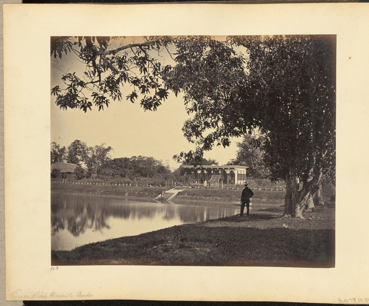 Nézet a Rajah Ghosauls Gardenben alkotó: John Edward Saché