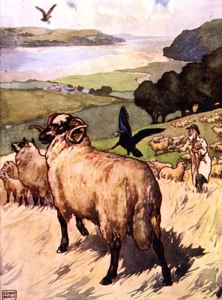 A sas és a varjú az „Aesop