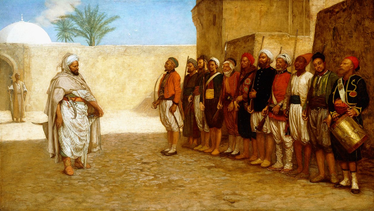 A hadsereg átszervezése Marokkóban, 1872 alkotó: John Evan Hodgson