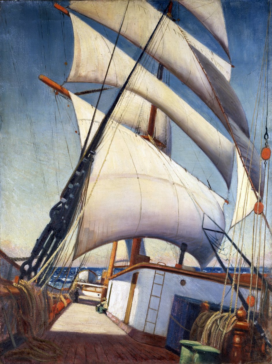 A "Birckdale" híd, egy Bristolból a texasi Sabine Passba (Egyesült Államok, Egyesült Államok) tartó út során, 1920 áprilisa és júniusa között. Olaj, papír alkotó: John Everett