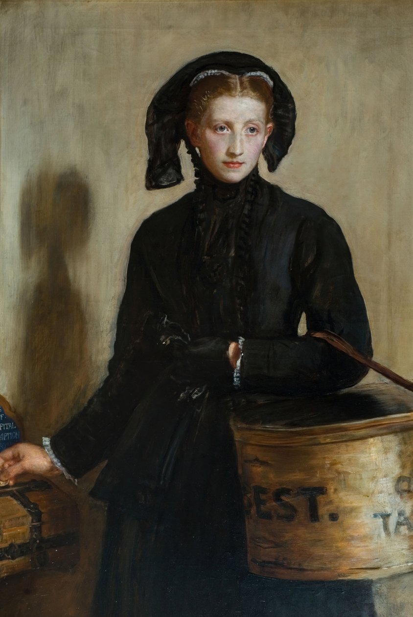 Egy özvegy atka, 1870. alkotó: John Everett Millais