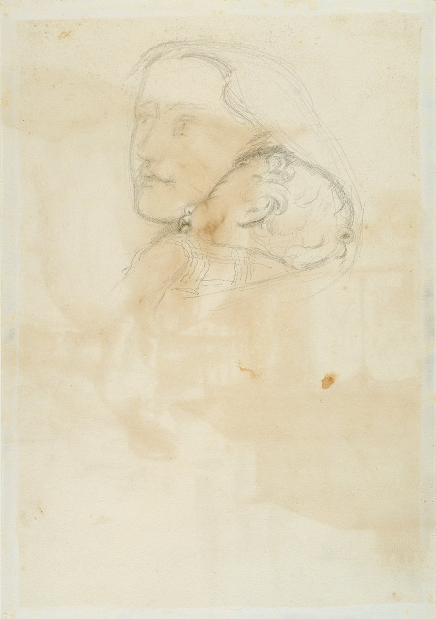 Elfogadva, 1853 (toll és barna tinta szőtt papíron) alkotó: John Everett Millais