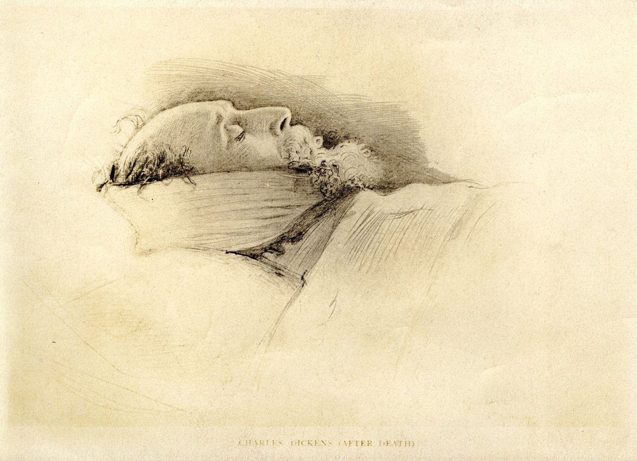 Dickens, a halála utáni nap, 1870 alkotó: John Everett Millais