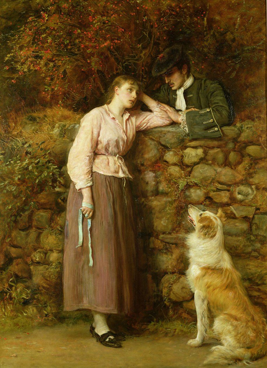 Effie Deans, Sir Walter Scott "The Heart of Midlothian" című művéből, 1877 alkotó: John Everett Millais