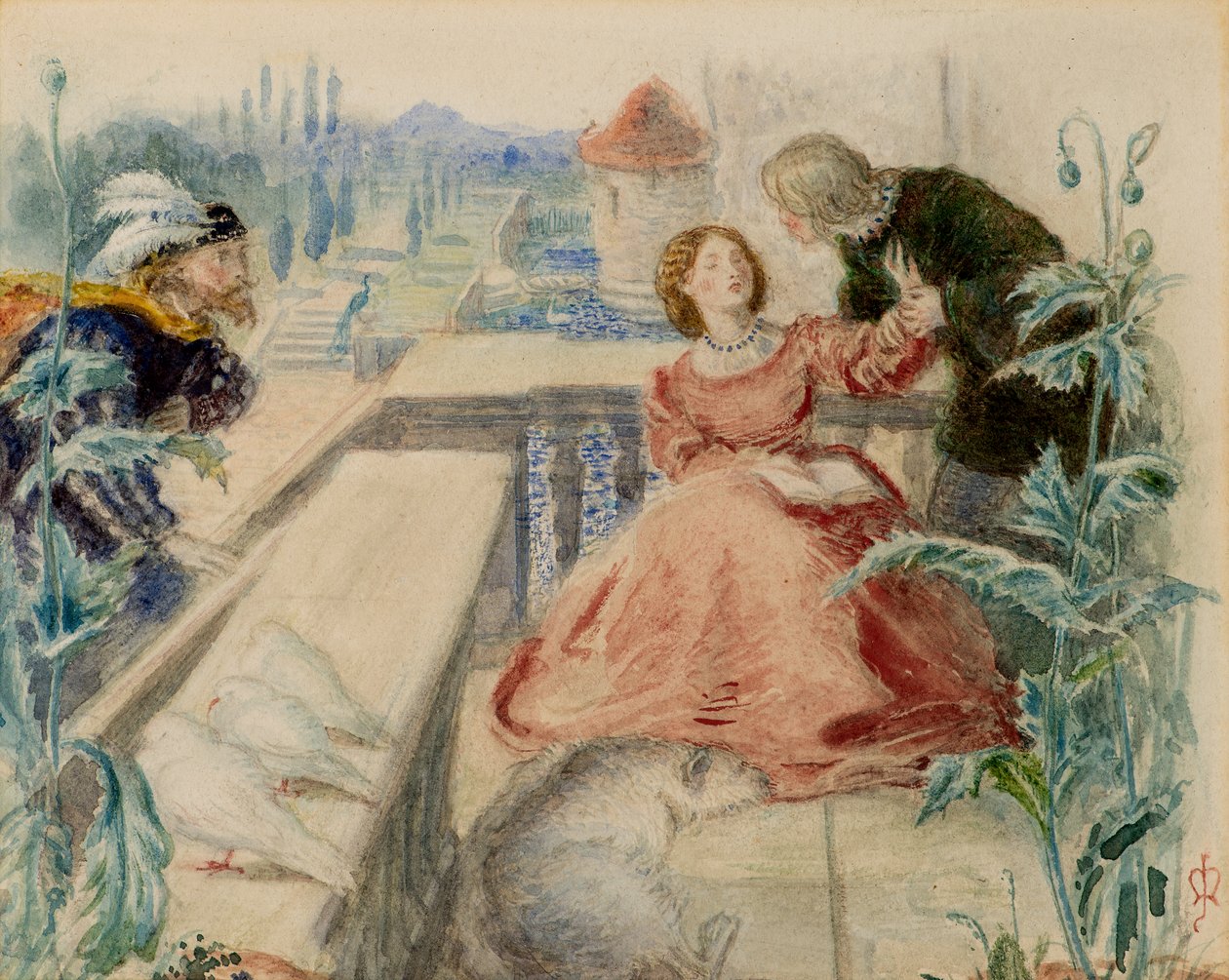 Szerelmesek felfedezése alkotó: John Everett Millais