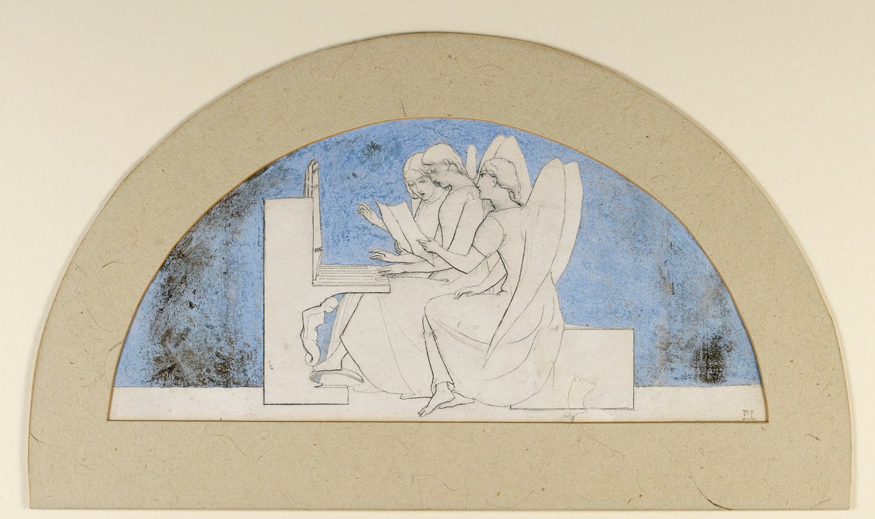Lunette for Music, 19. század vége alkotó: John Everett Millais