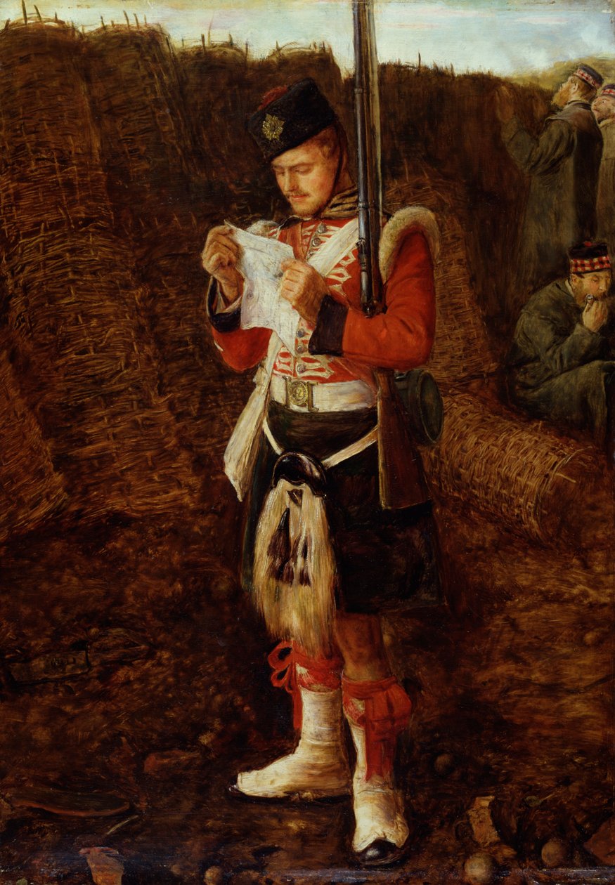 Hírek otthonról alkotó: John Everett Millais