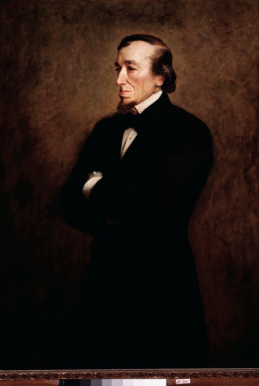Benjamin Disraeli (1804-1881), brit politikus és a Konzervatív Párt alapítójának portréja John Everett Millais (1829-1896) festménye, 19. századi London, National Portrait Gallery alkotó: John Everett Millais