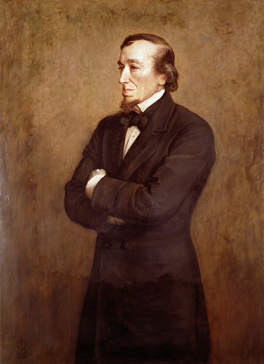Benjamin Disraeli (1804-1881) Beaconsfield grófjának portréja, 1881 alkotó: John Everett Millais
