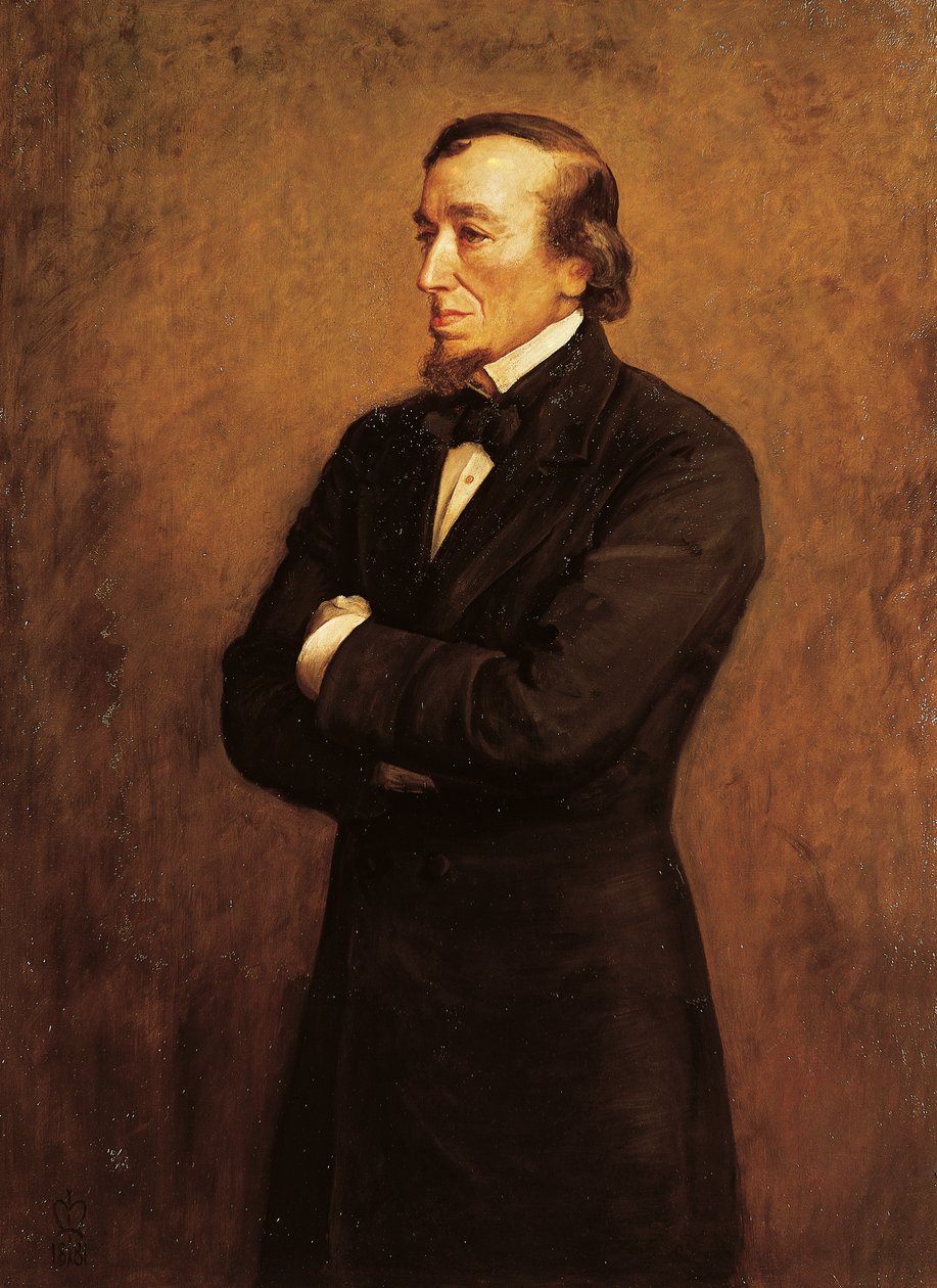 Benjamin Disraeli, I Count of Beaconsfield portréja (festmény) alkotó: John Everett Millais