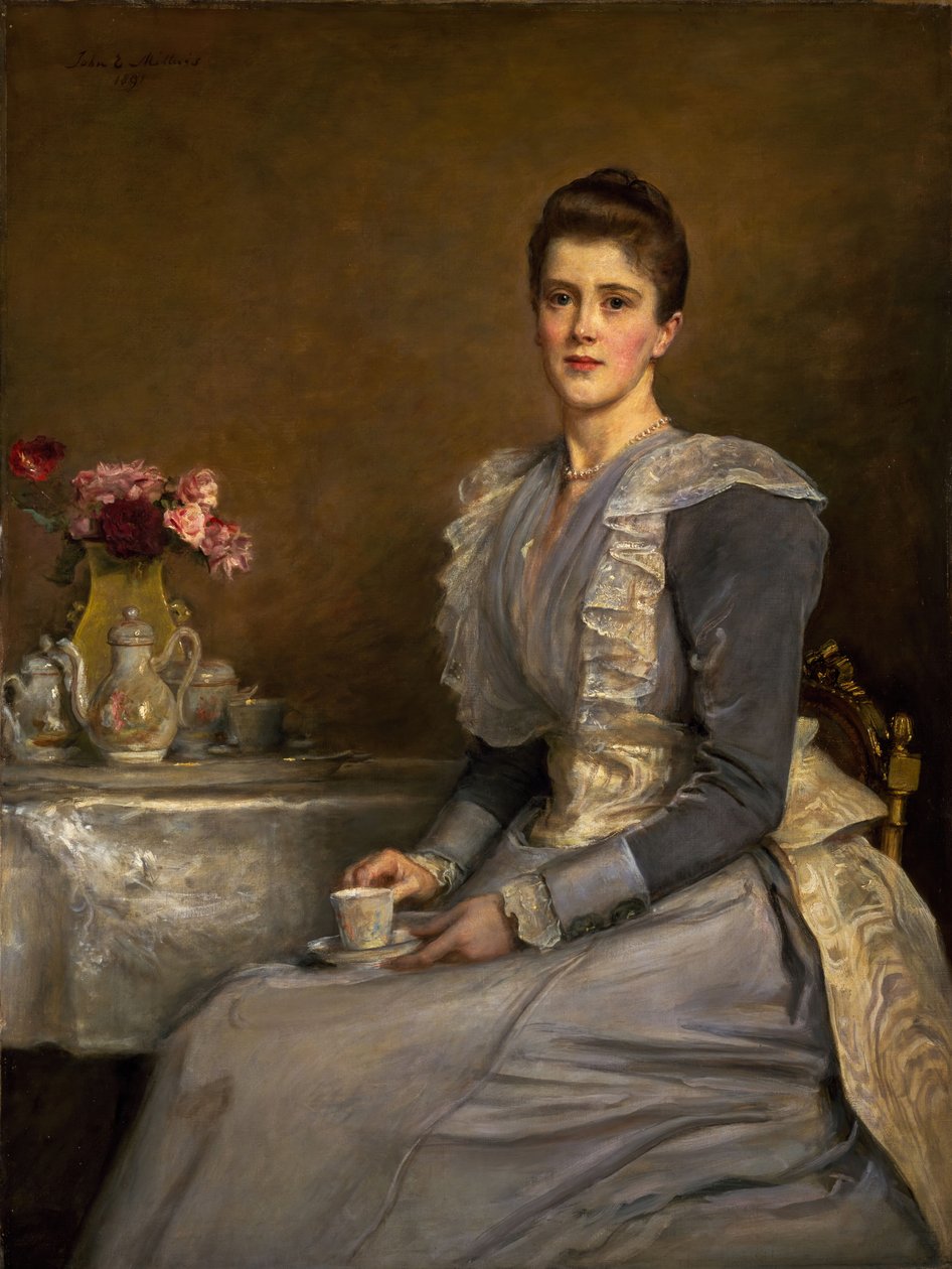 Mary Endicott portréja 1957-ben, Mrs. Joseph Chamberlain, 1890-91. alkotó: John Everett Millais