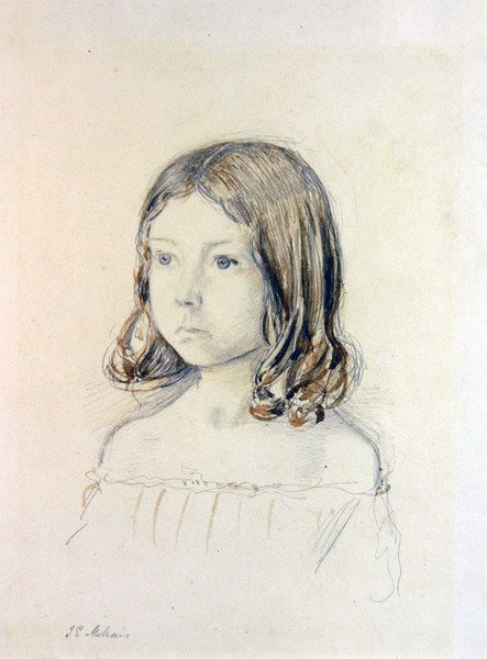 Mary Gertrude Holmes portréja alkotó: John Everett Millais