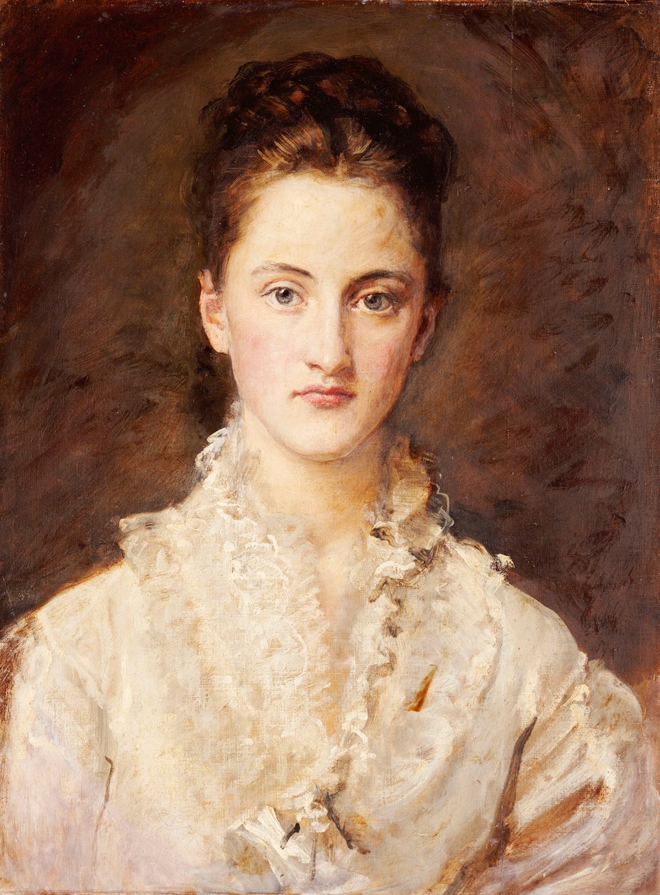 A művész lányának, Máriának portréja, félhosszúság, 1875-76 alkotó: John Everett Millais
