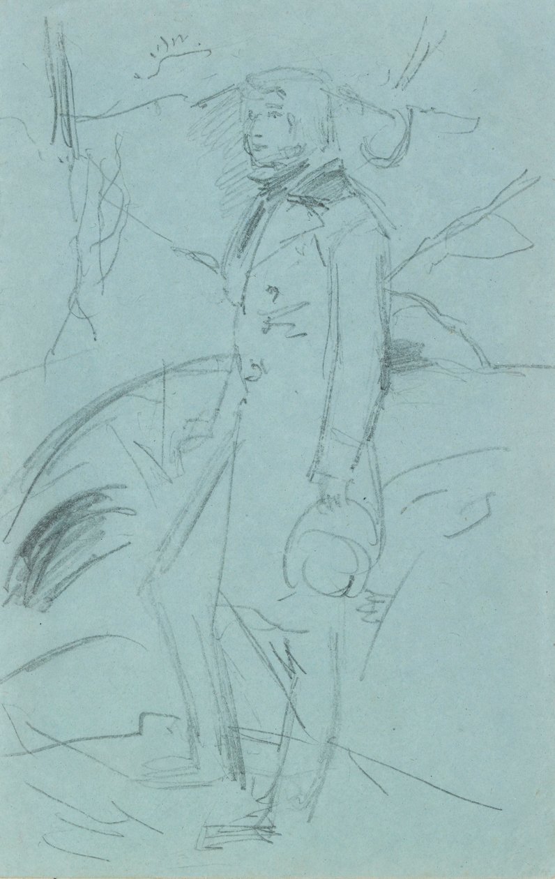 Előzetes vázlat John Ruskin portréjához, 1853-1854 alkotó: John Everett Millais